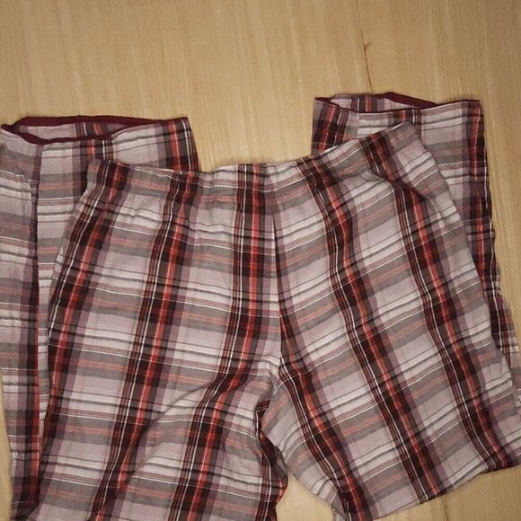 Victoria's Secret Red Plaid Lightweight Pajama Pants Large - Picture 2 of 7